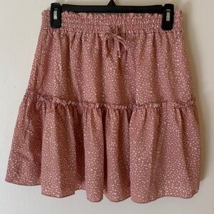 Pink Polka Dot Skirt